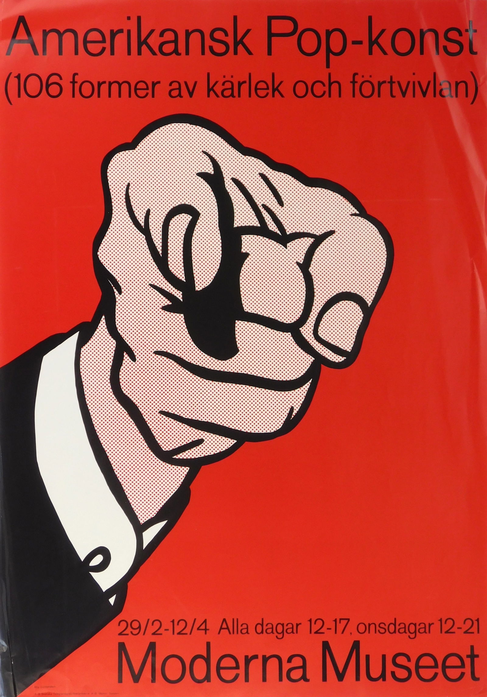 after Roy Lichtenstein (American, 1923-1997) silkscreen poster (1 of 5)