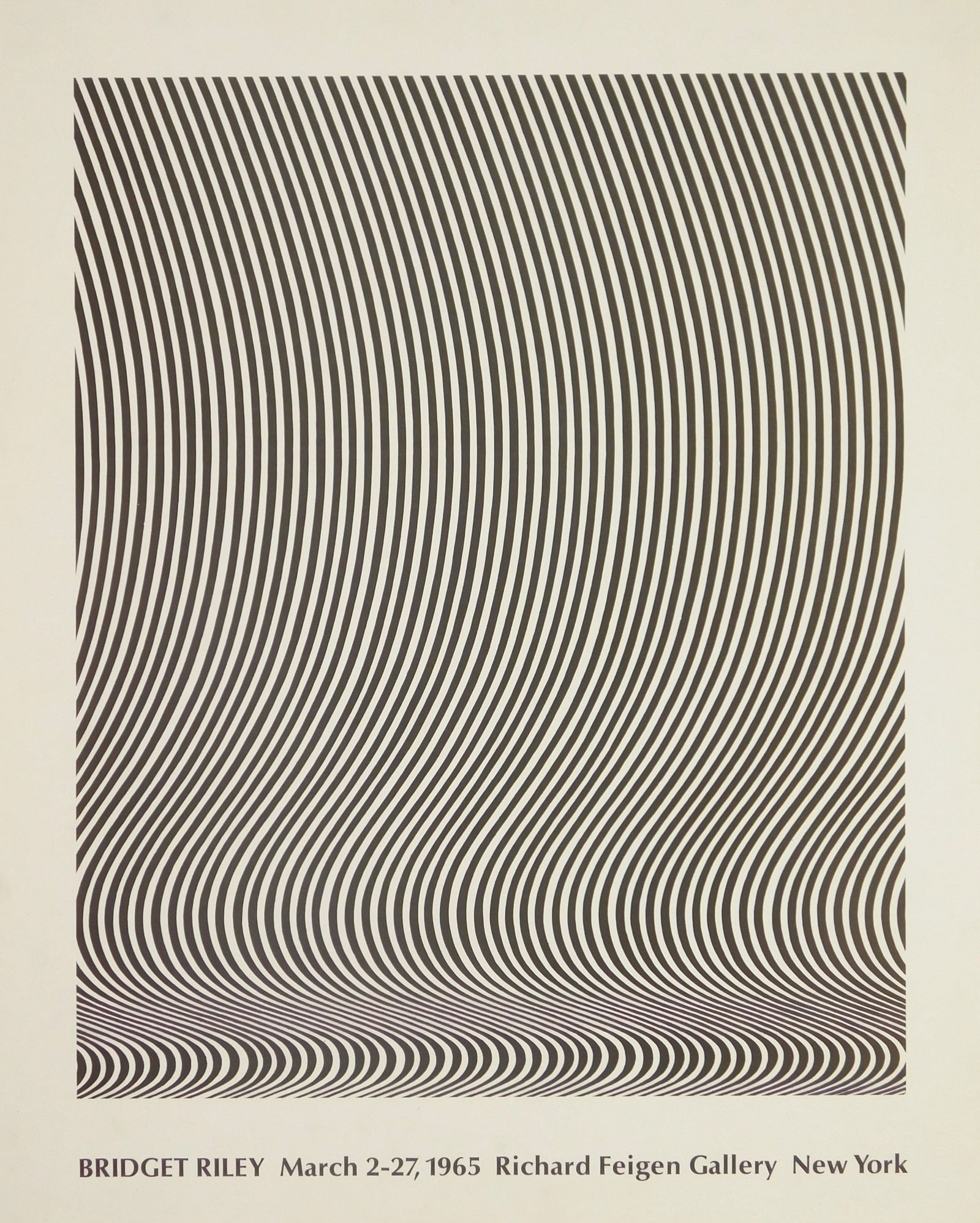 Bridget Riley (British, 1931- ) exhibition poster (1 of 5)