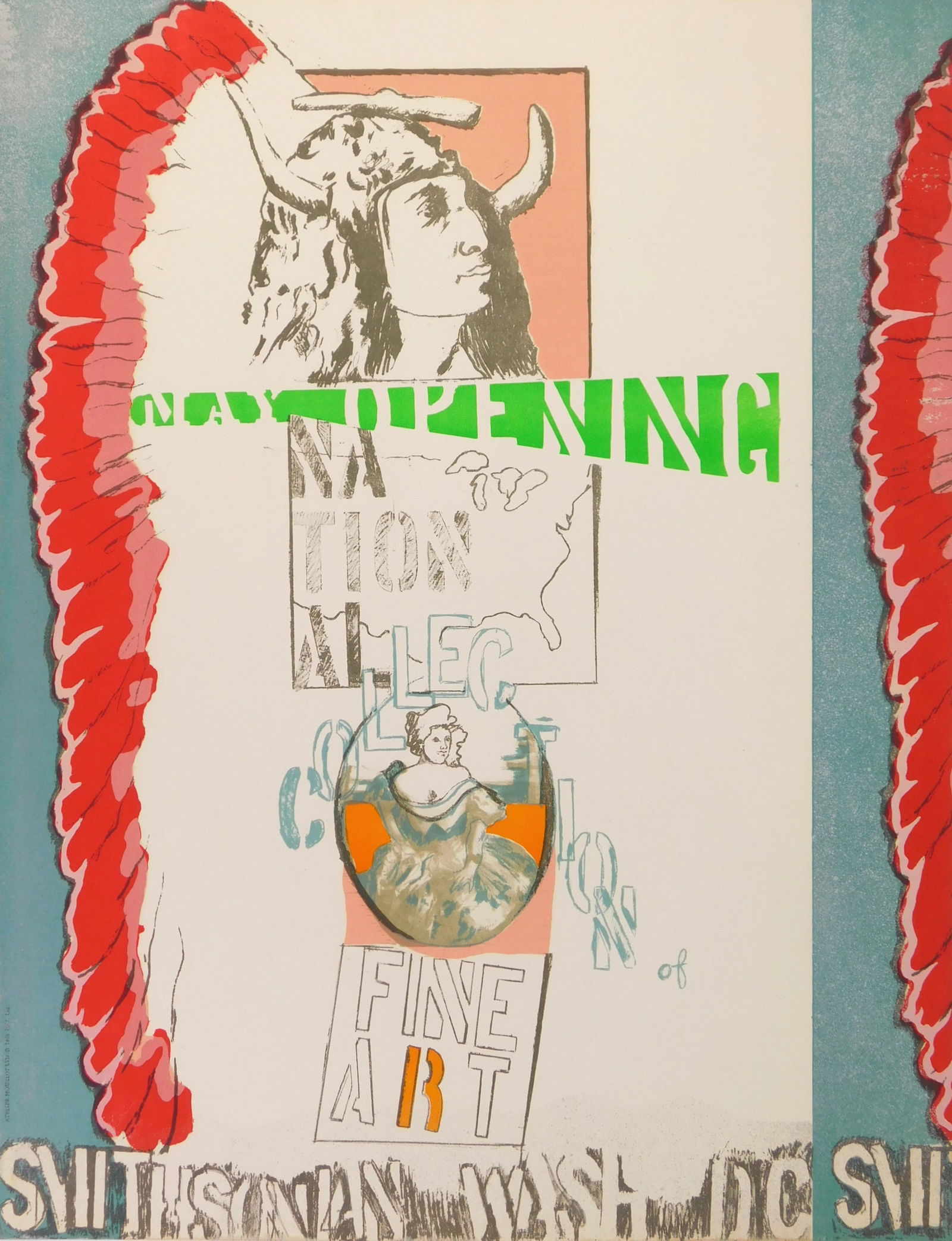 Larry Rivers (American, 1923-2002) poster for Smithsonian Museum (1 of 4)