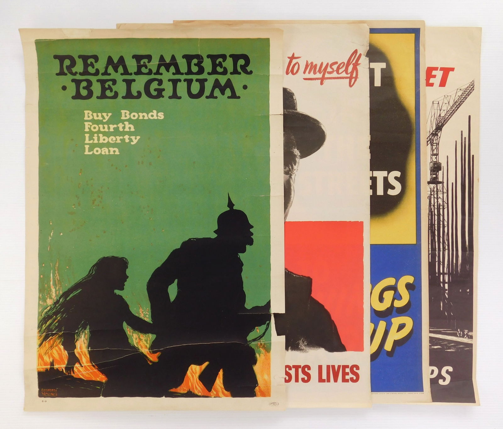1 WWI poster and 3 WWII posters (1 of 11)