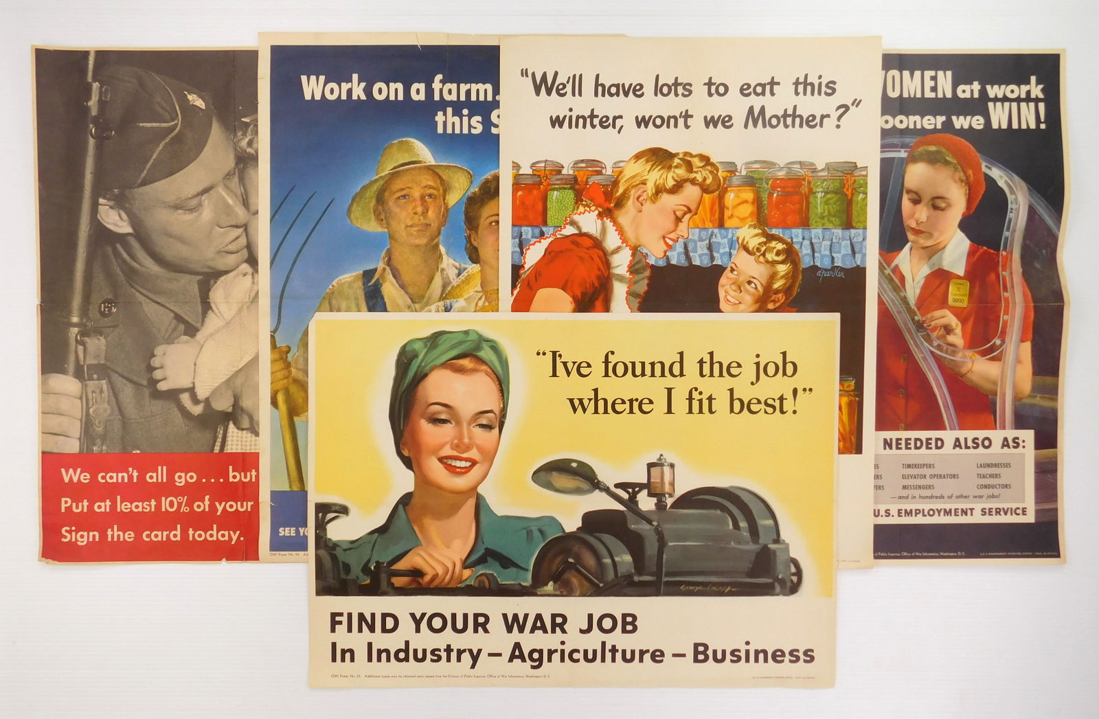 5 WW II posters (1 of 6)