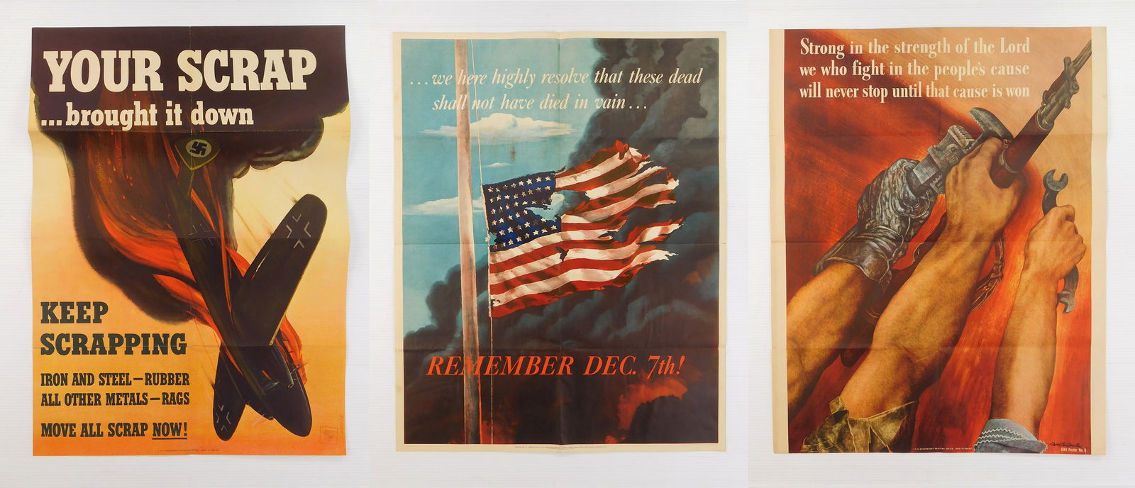 3 WWII posters (1 of 8)