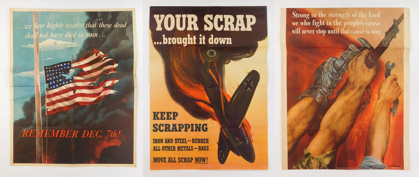 3 WWII posters (1 of 8)