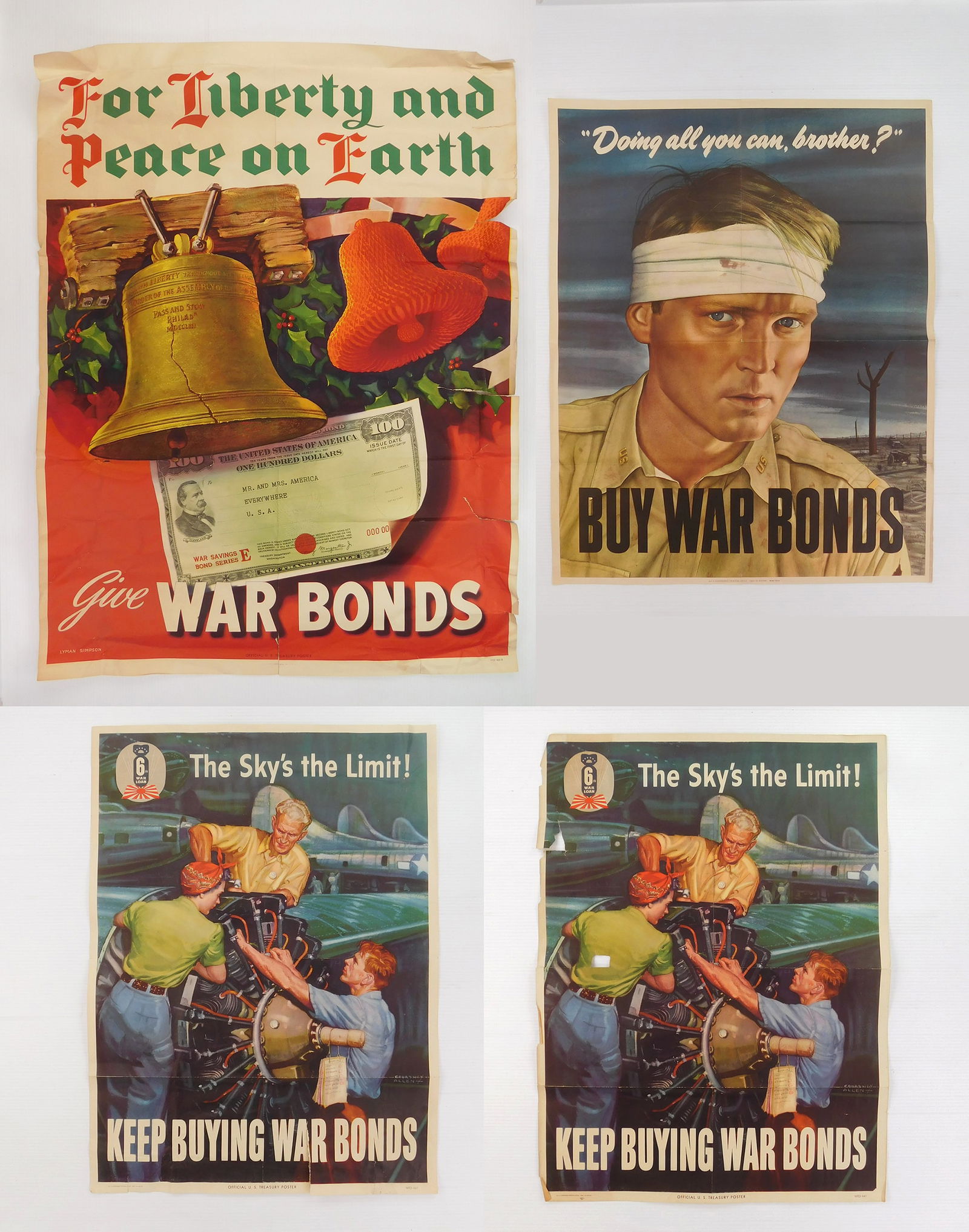 4 WWII posters (1 of 9)