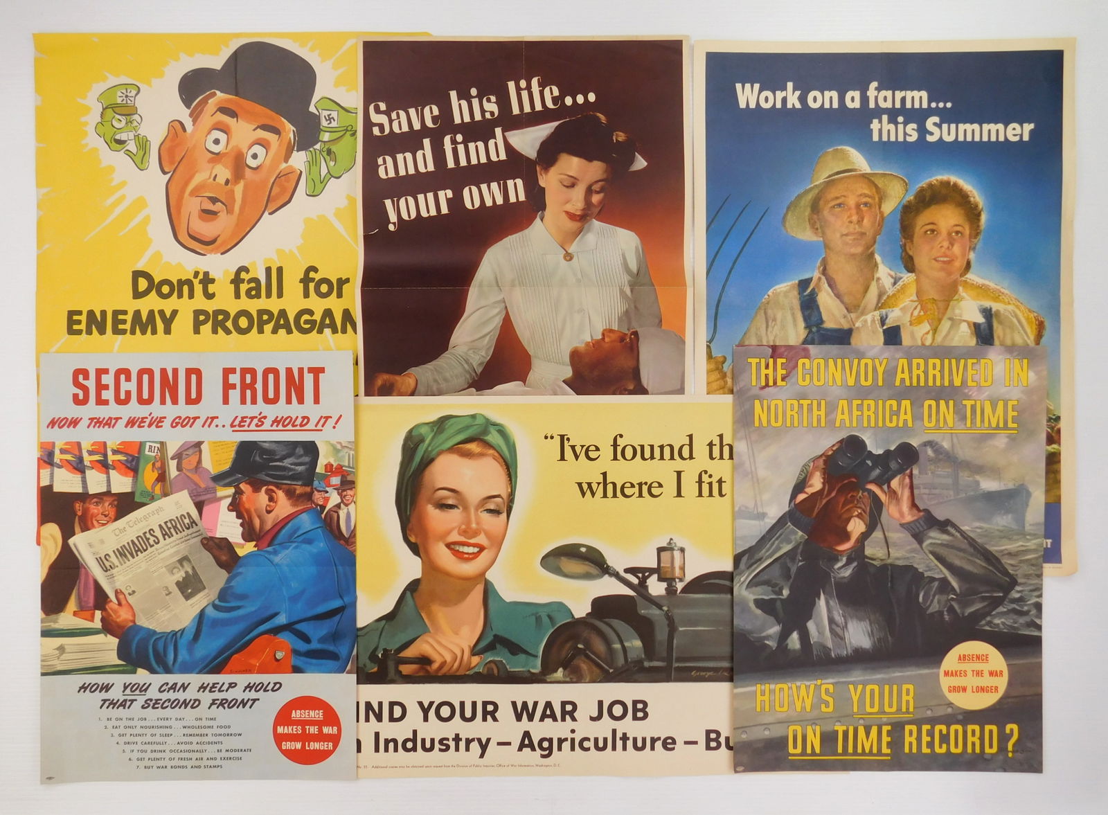 6 WWII posters (1 of 7)