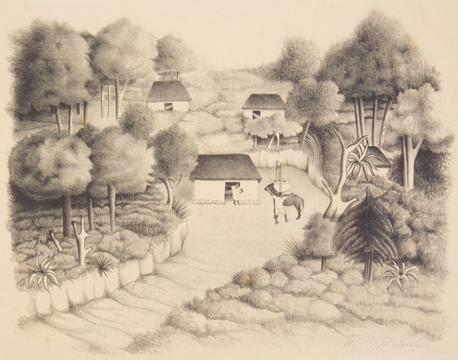 Francisco Dosamantes (Mexican, 1911-1986) lithograph (1 of 5)