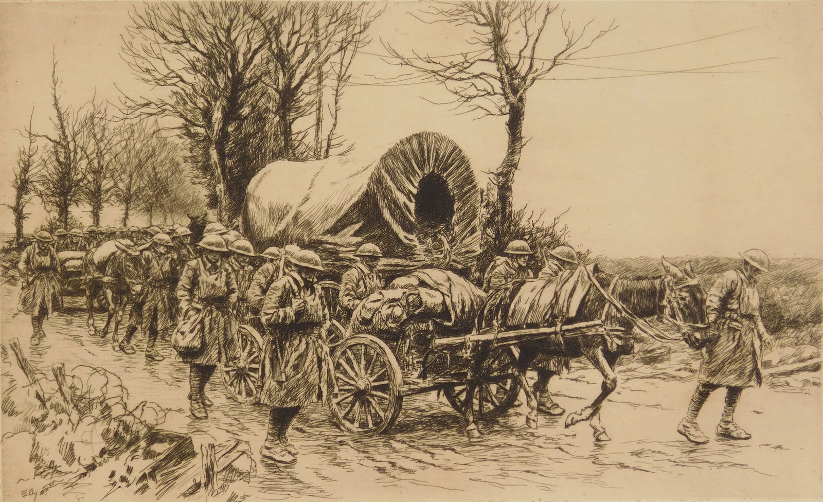 Kerr Eby (American, 1889-1946) etching (1 of 4)