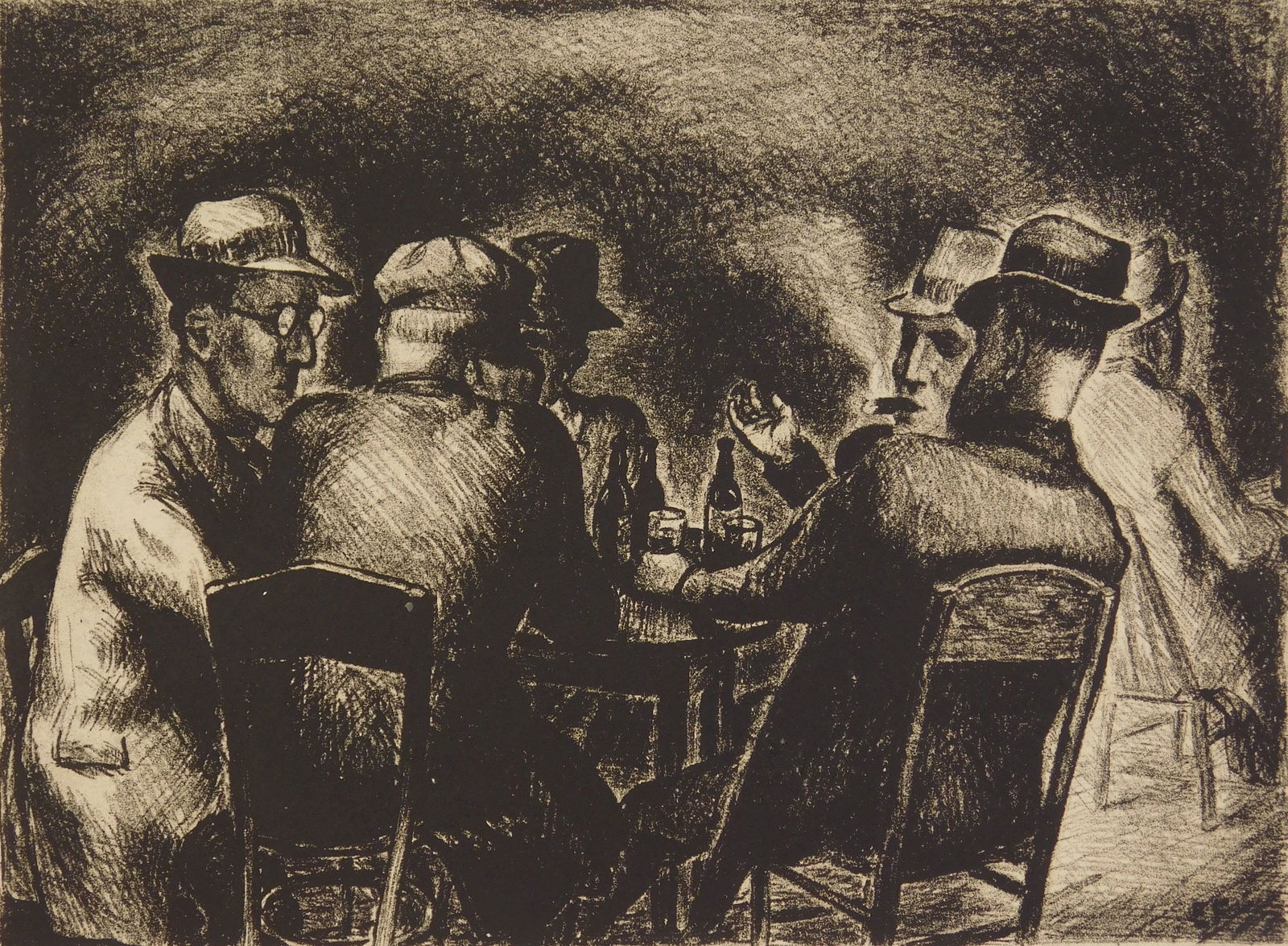 Edward Ferguson (American, 1914-?) lithograph (1 of 4)