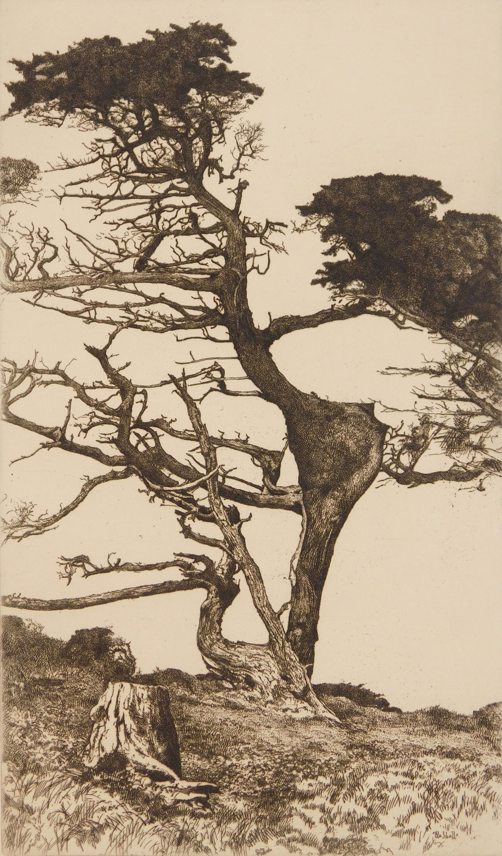 Ernest Haskell (American, 1876-1925) etching (1 of 4)