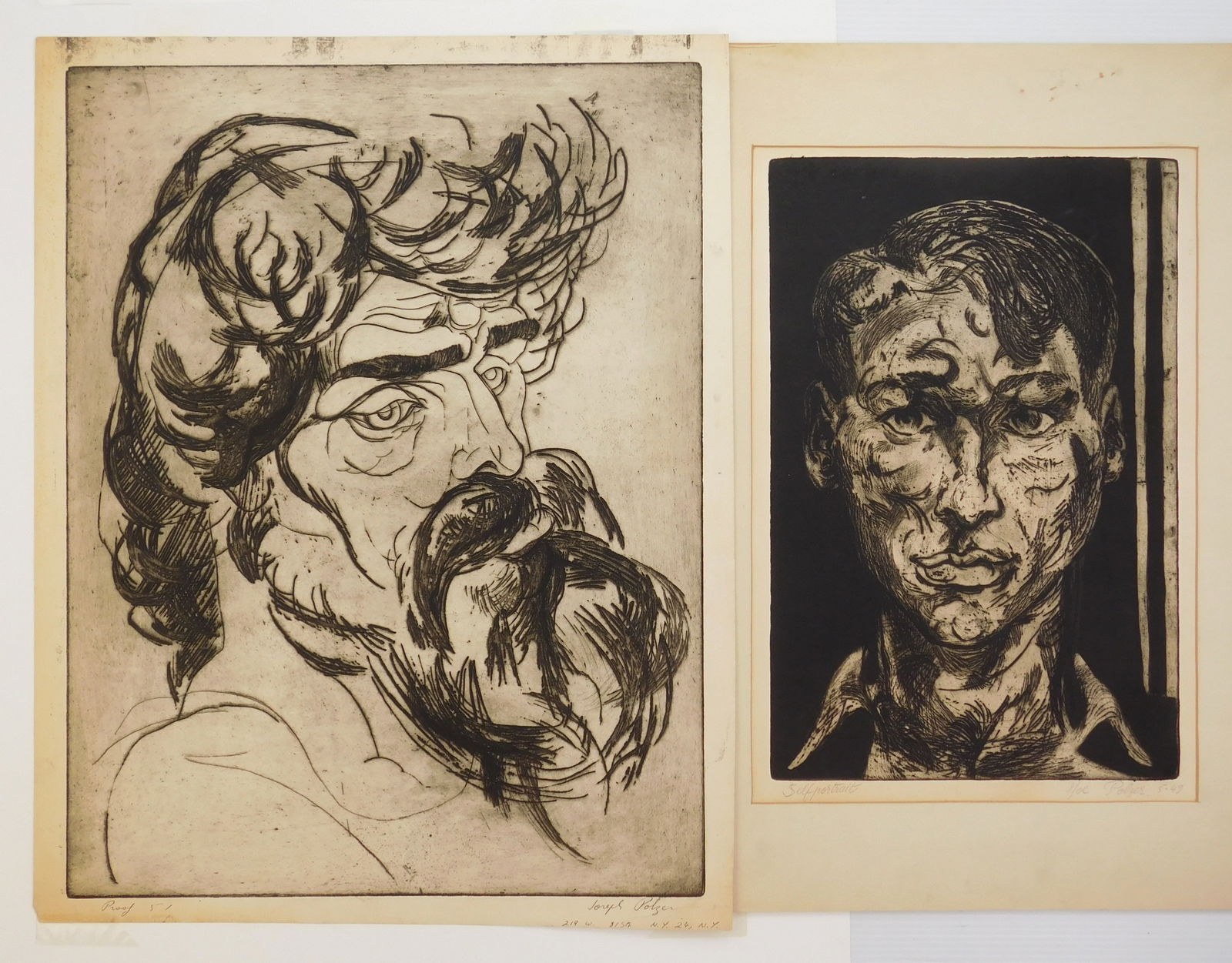 Joe Polzer (American, 20th c.) etchings (1 of 7)