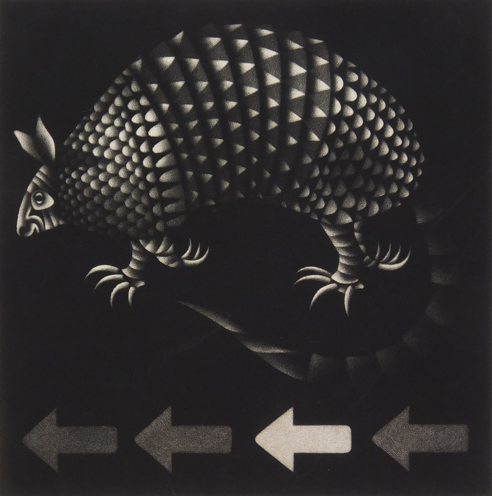 Mario Avati (French, 1921-2009) mezzotint (1 of 5)