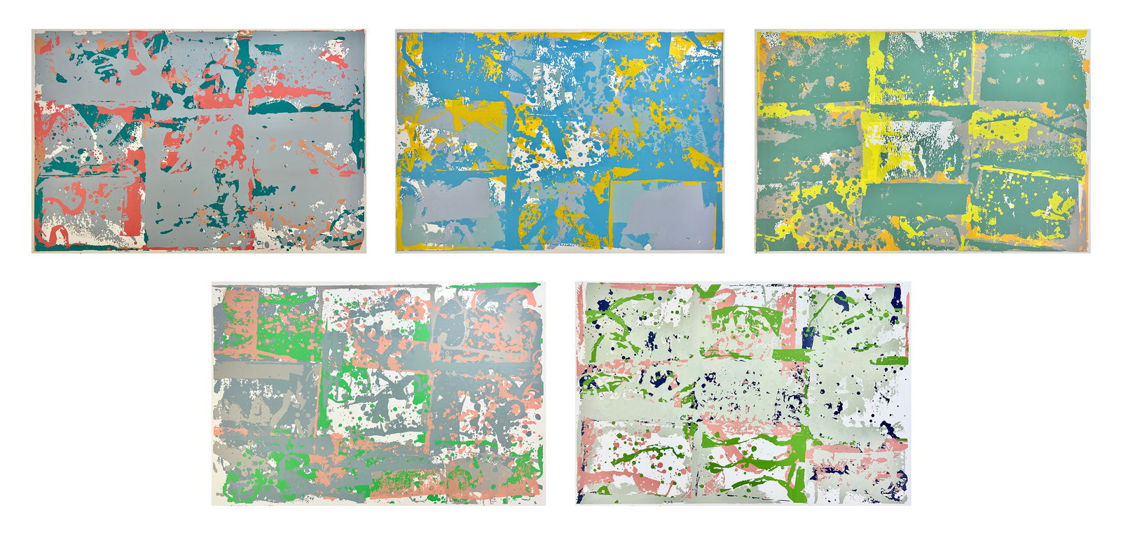 15 Walter Darby Bannard (American, 1934- ) silkscreens (1 of 7)