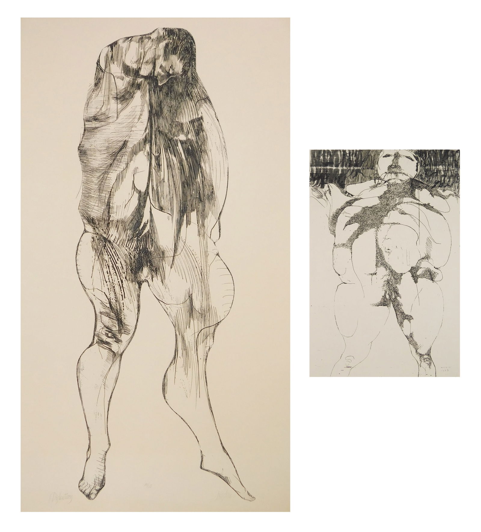 2 Leonard Baskin (American, 1922-2000) etchings (1 of 6)