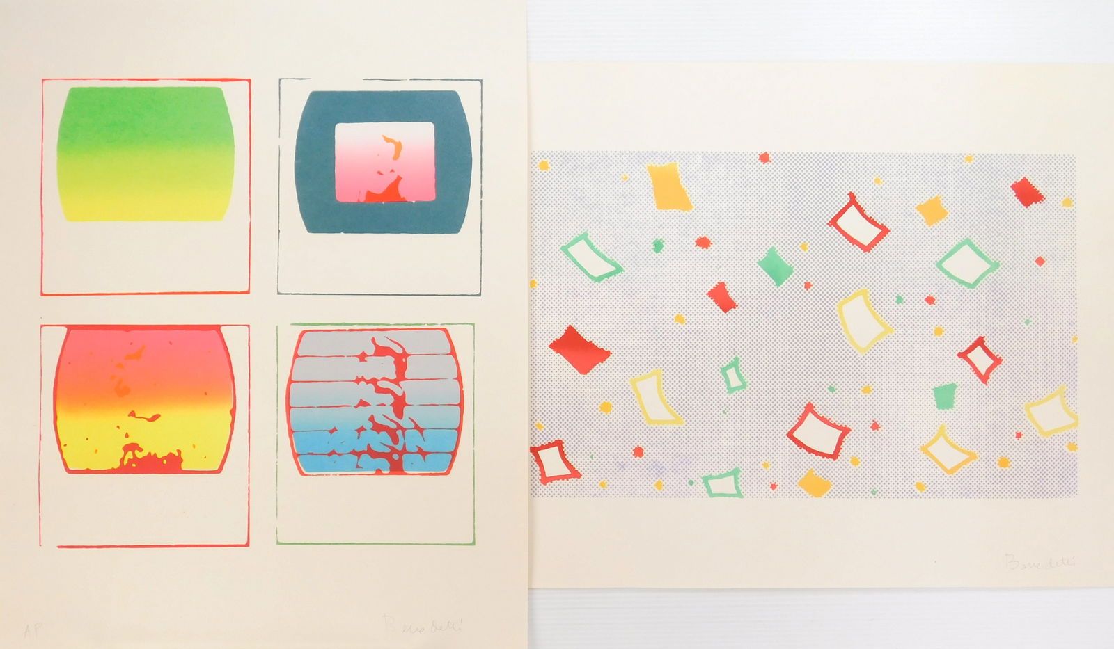 Roger Benedetti (American, 1948- ) silkscreens (1 of 5)