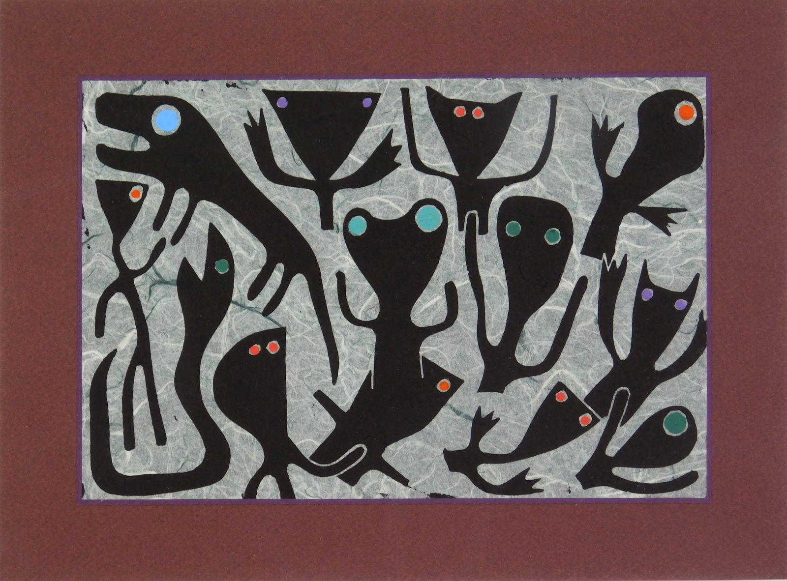 Marvin Jones (American, 1940-2005) linocut (1 of 3)