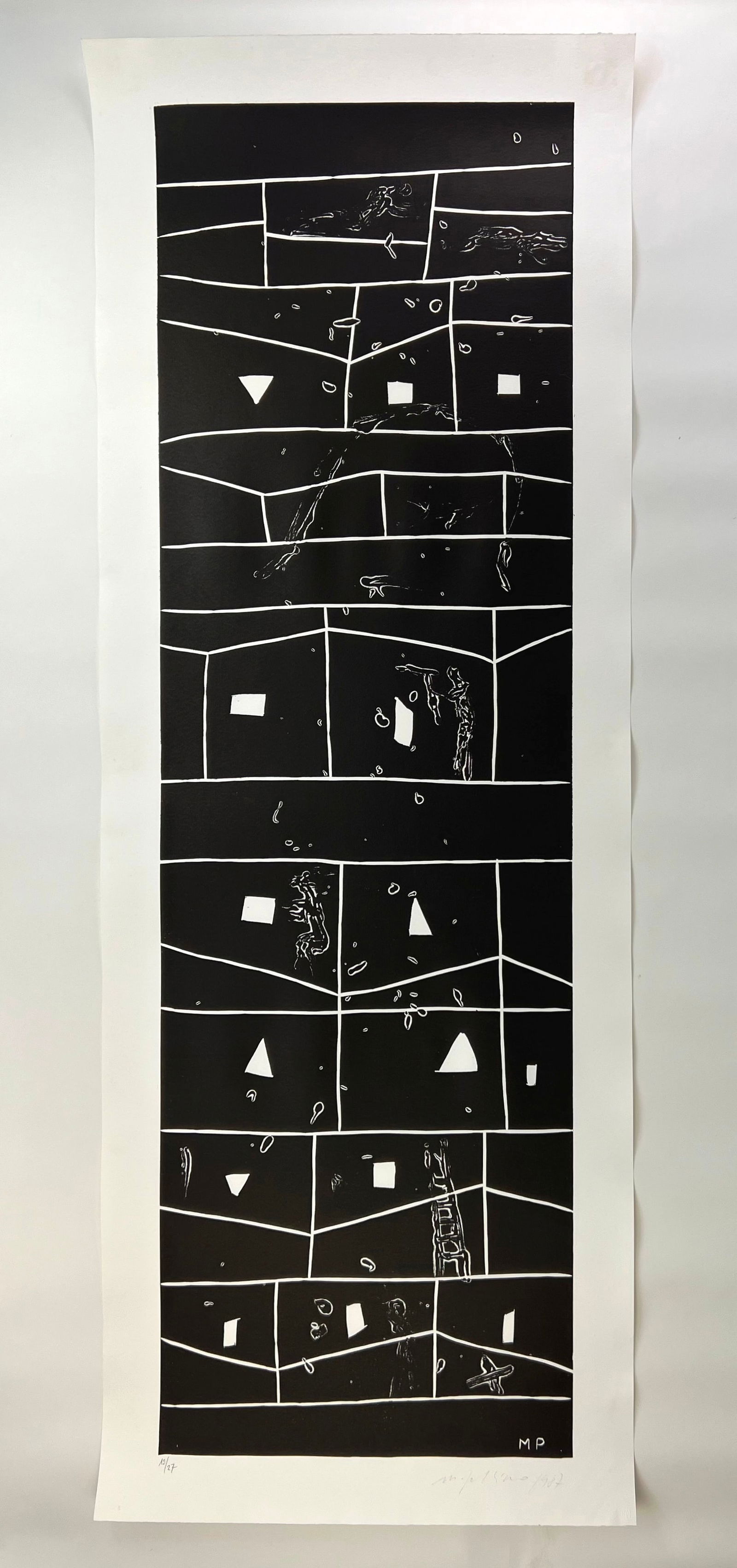 Mimmo Paladino (Italian, 1948- ) linocut (1 of 5)