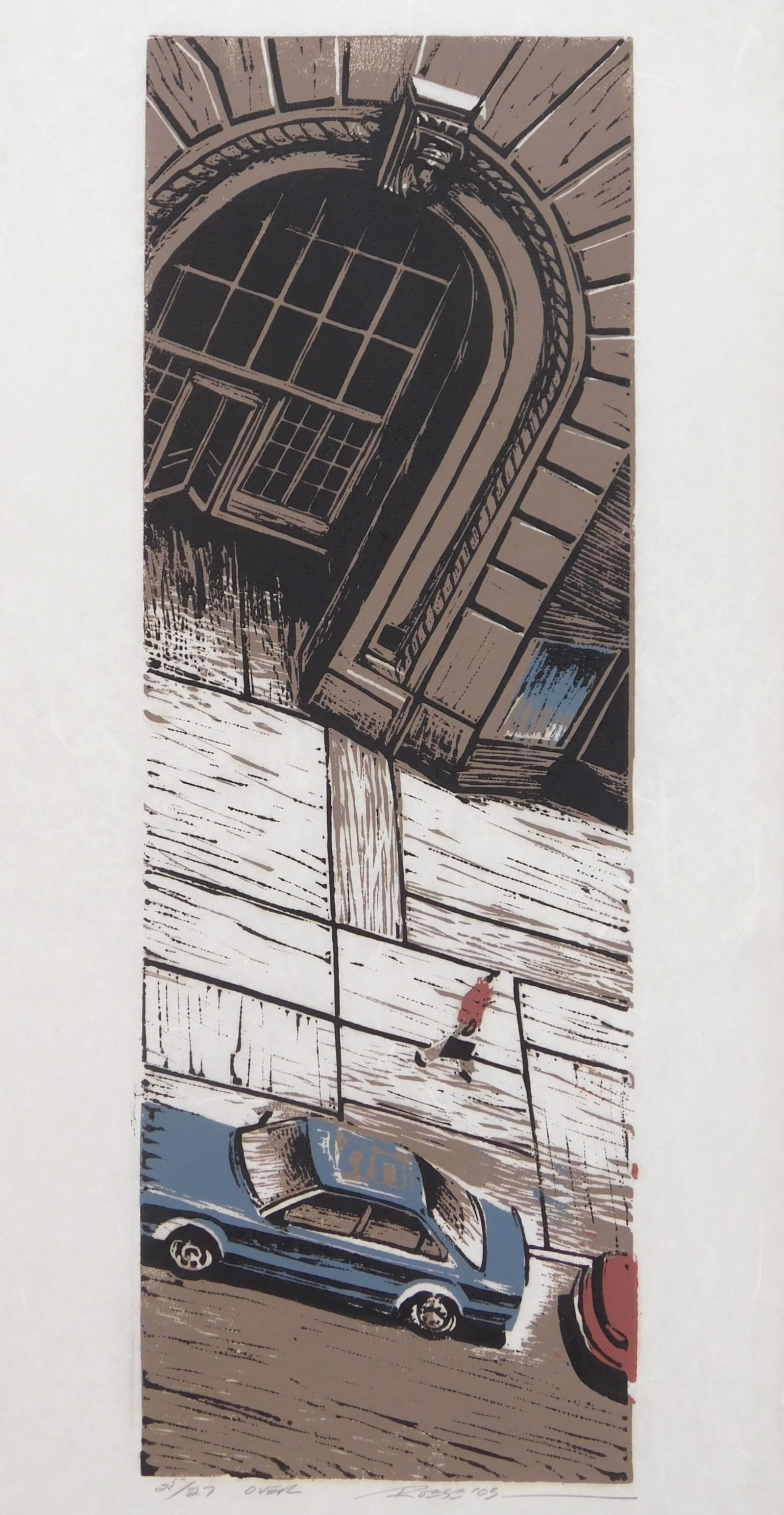 Thomas Roese (American, 1948- ) woodcut (1 of 4)