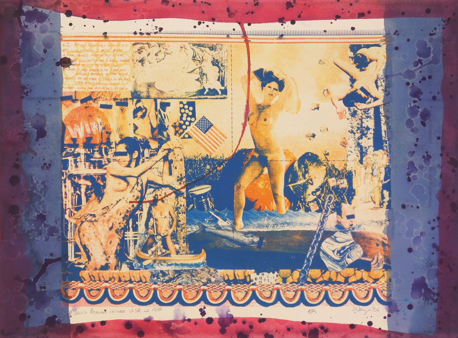 William Weege (American, 1935-2020) silkscreen (1 of 4)