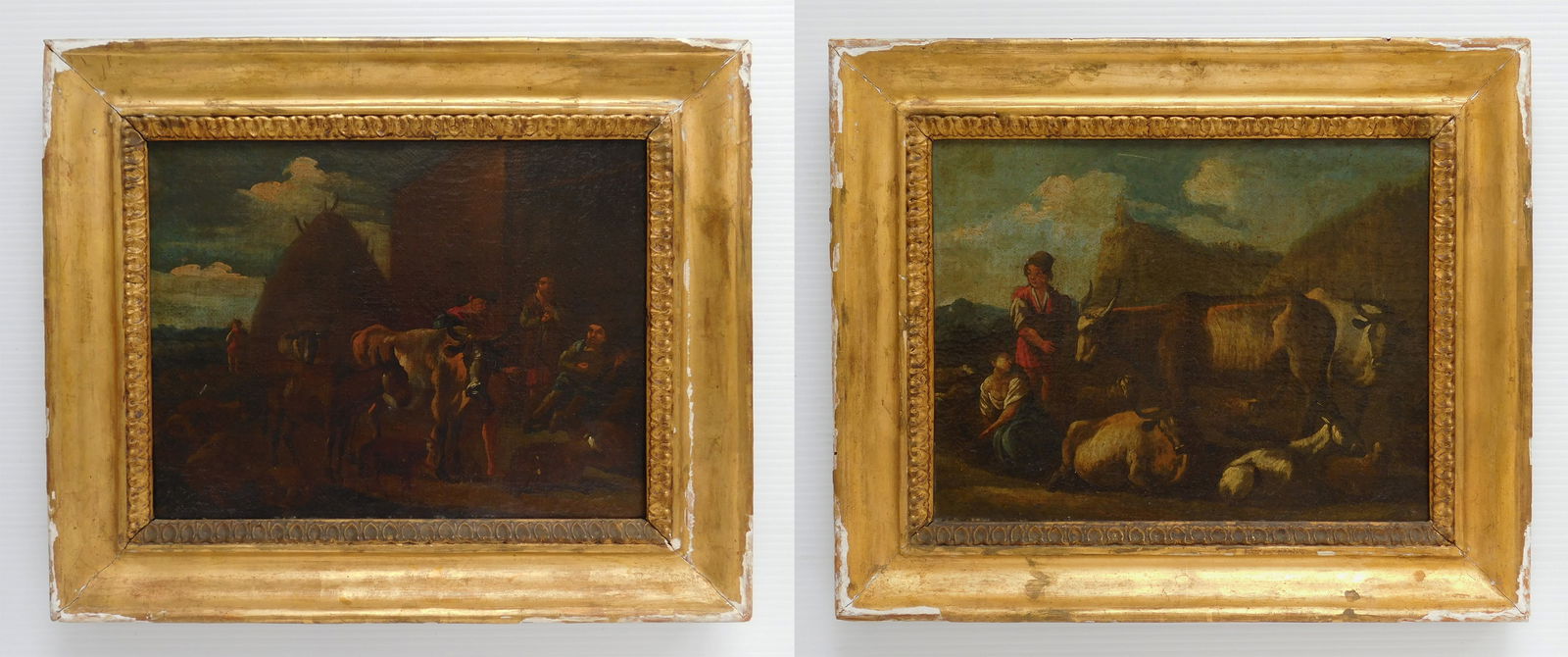 Pair of 18th c. Old Master style oils (1 of 7)