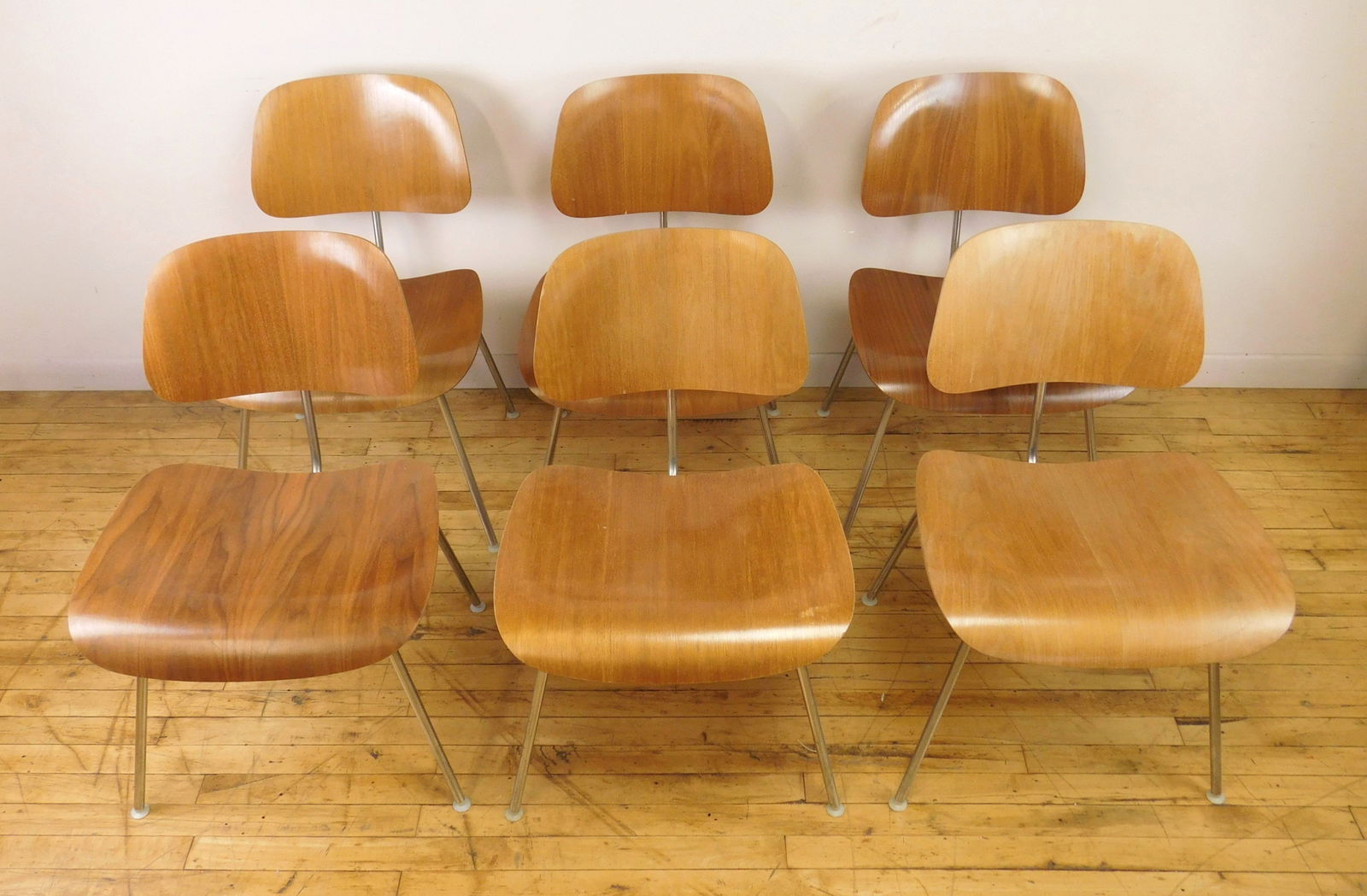 Set of 6  Eames DCM Chairs (1 of 6)