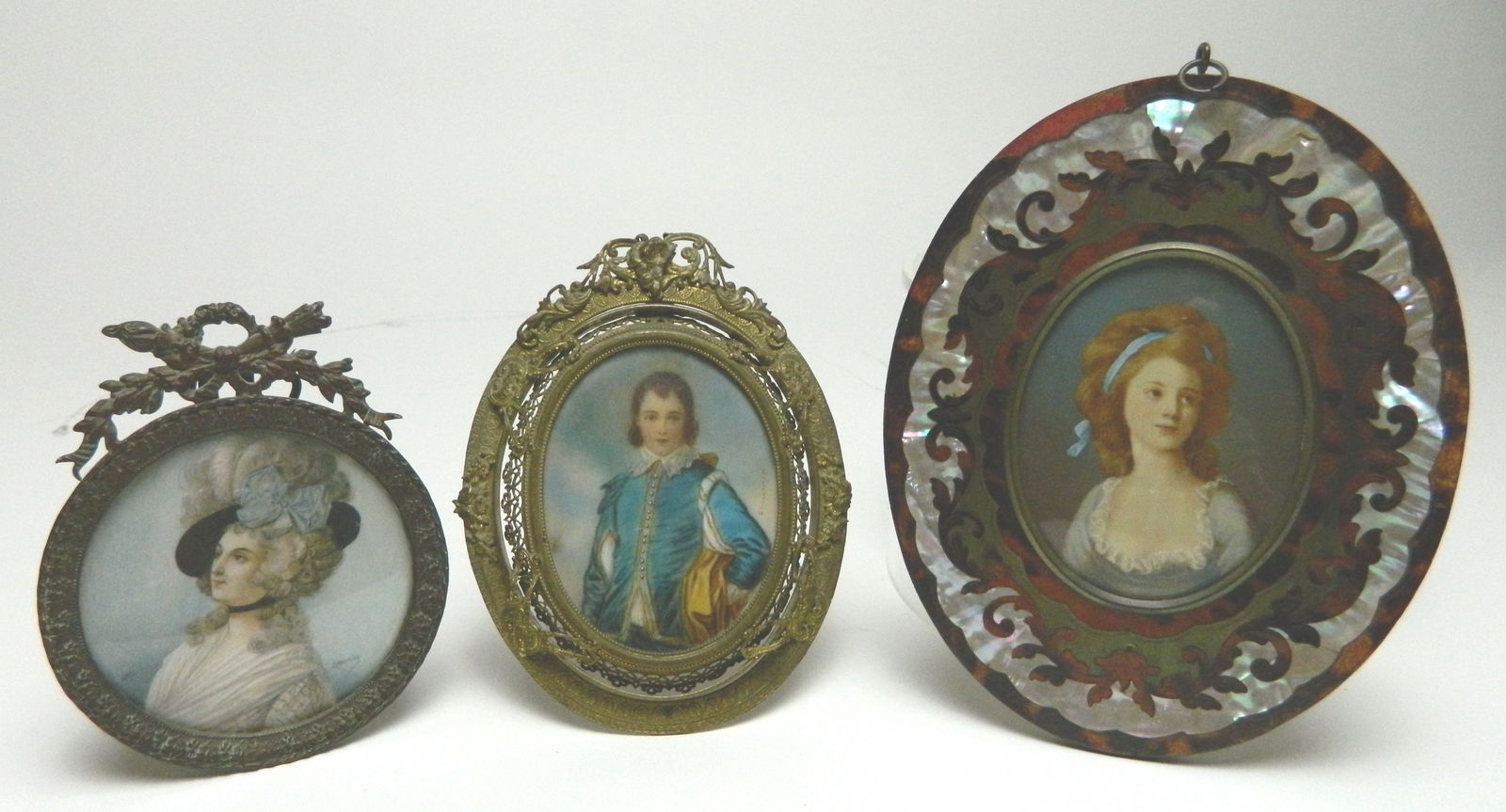 3 19th c. Euoropean miniature paintings (1 of 4)