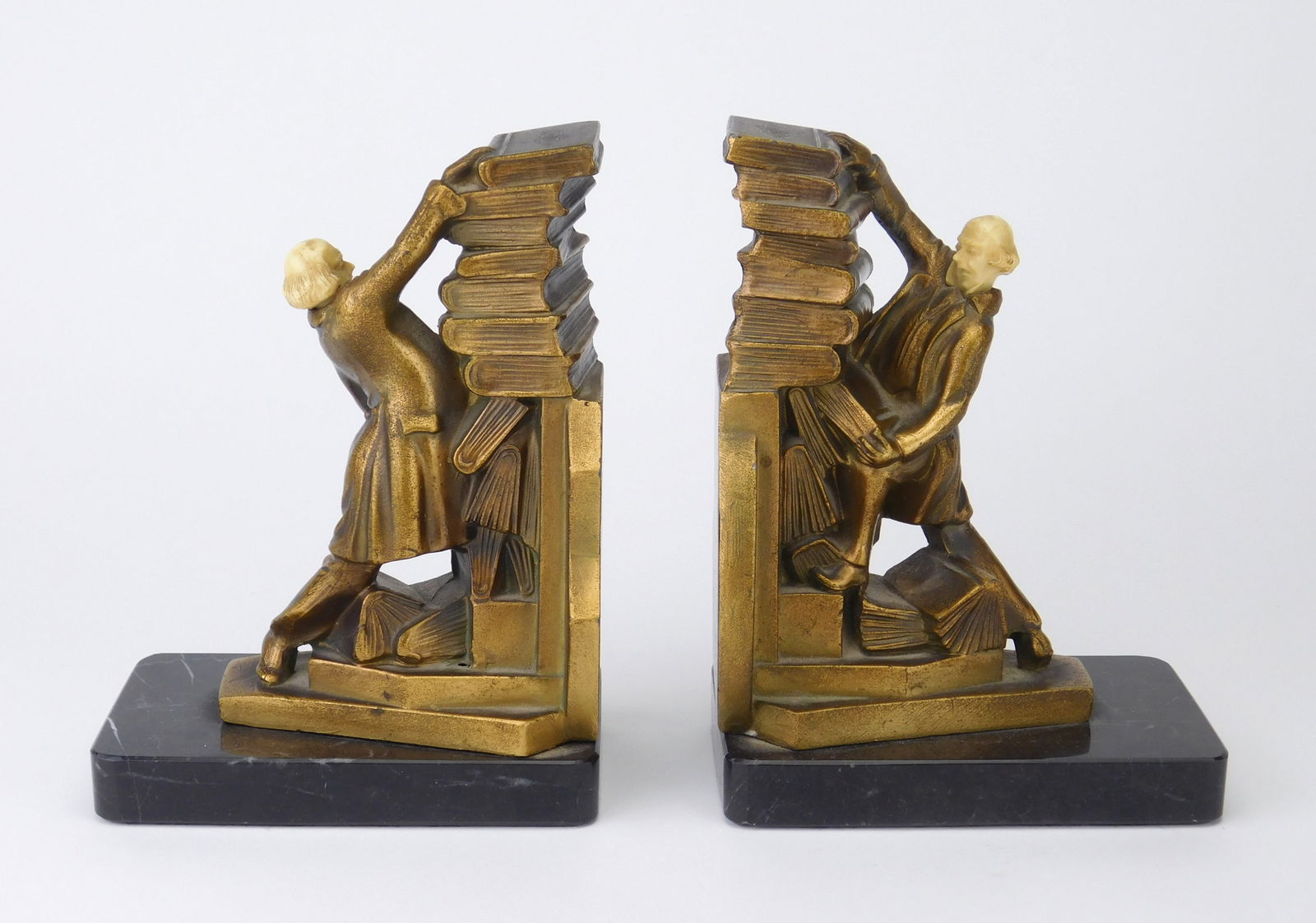 Pair of metal bookends (1 of 5)