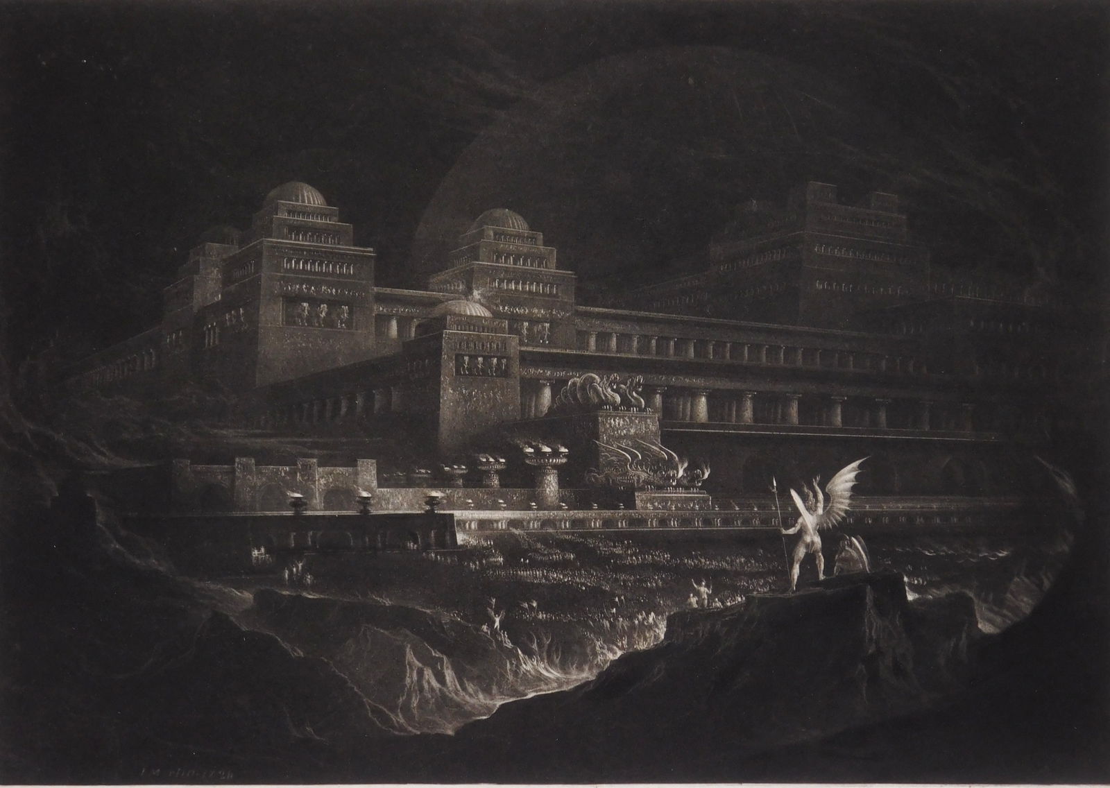 John Martin (British, 1789-1854) mezzotint (1 of 4)