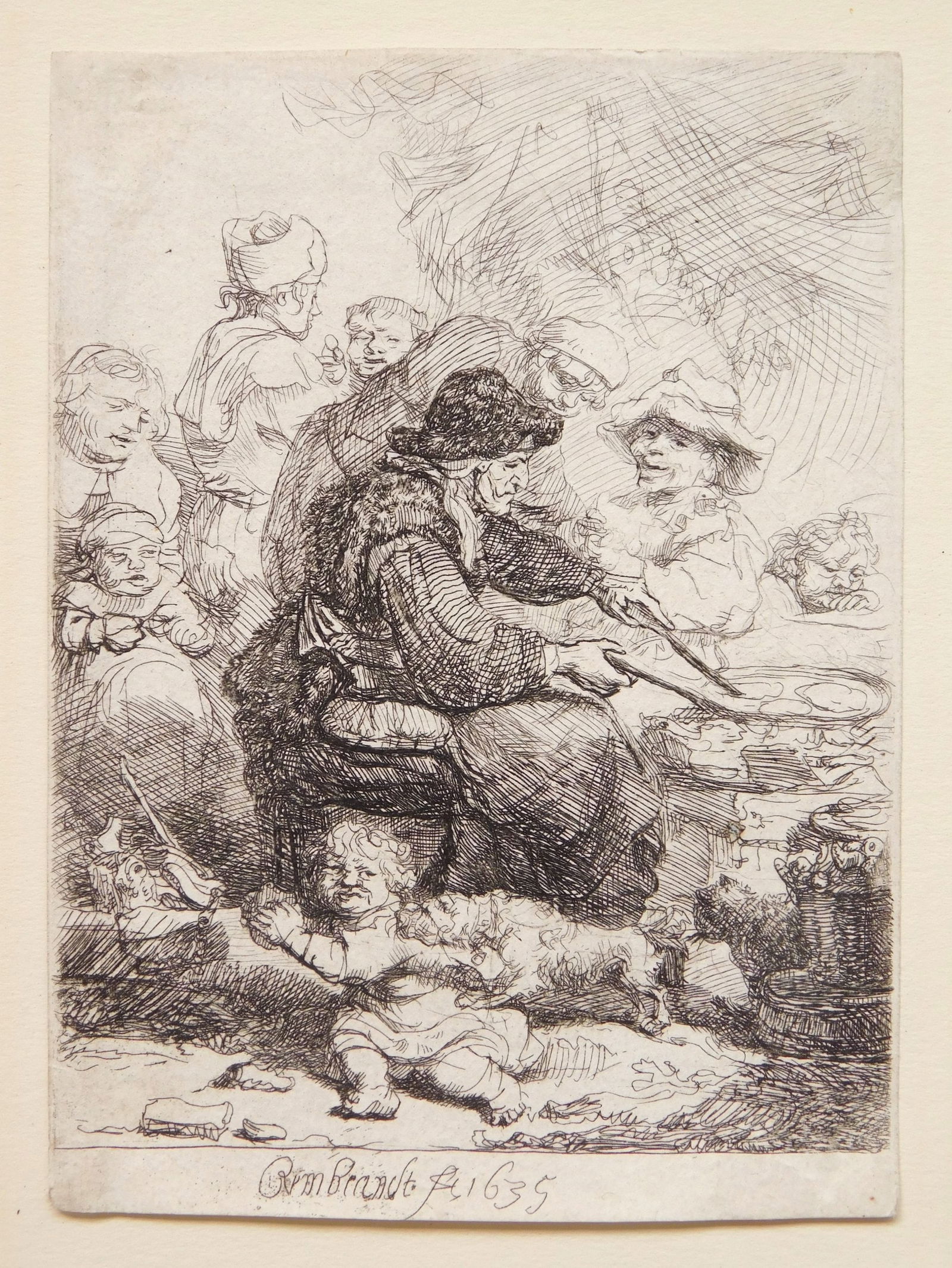 Rembrandt van Rijn (Dutch, 1606-1669) etching (1 of 5)