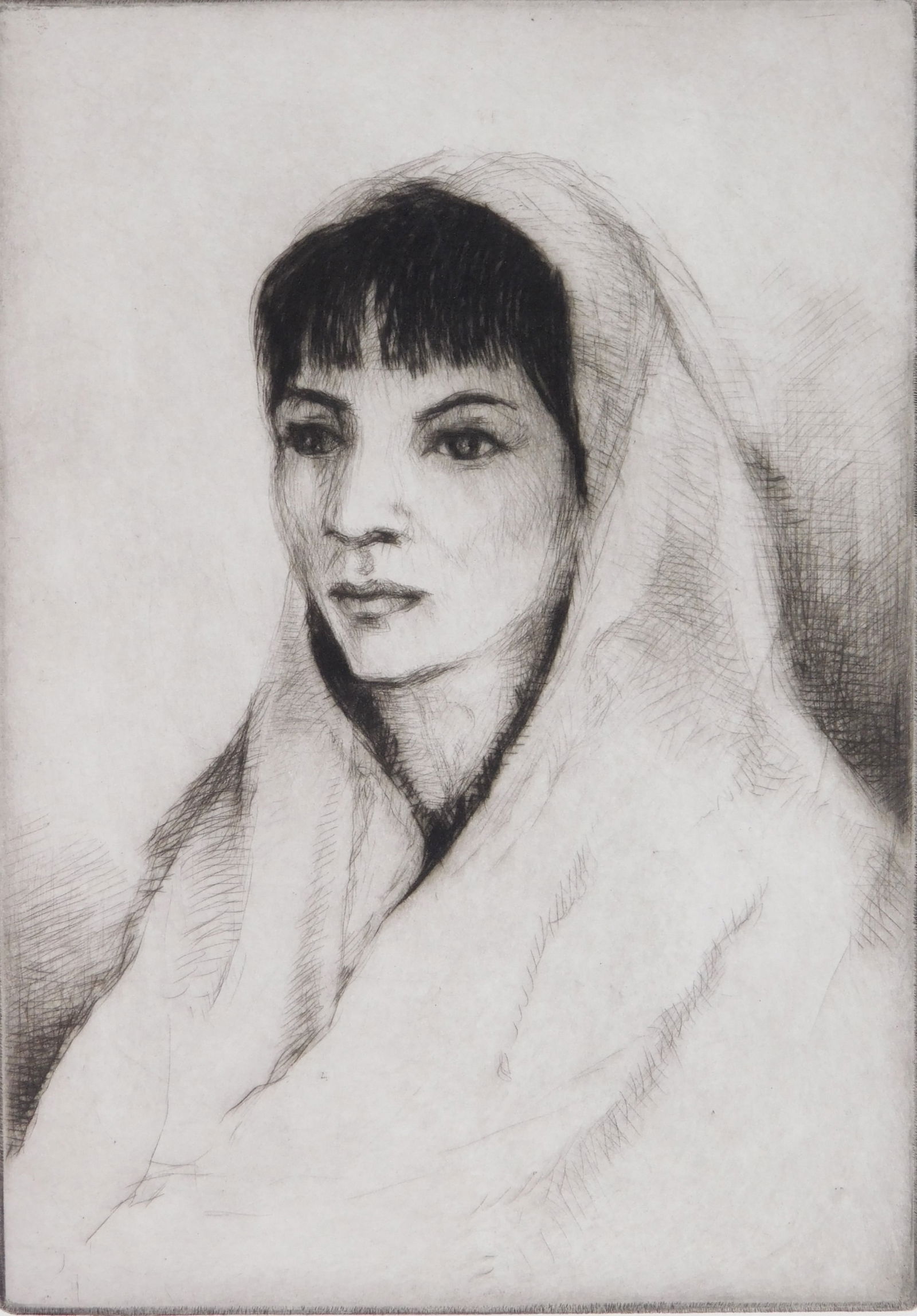 Gene Kloss (American, 1903-1996) drypoint (1 of 4)