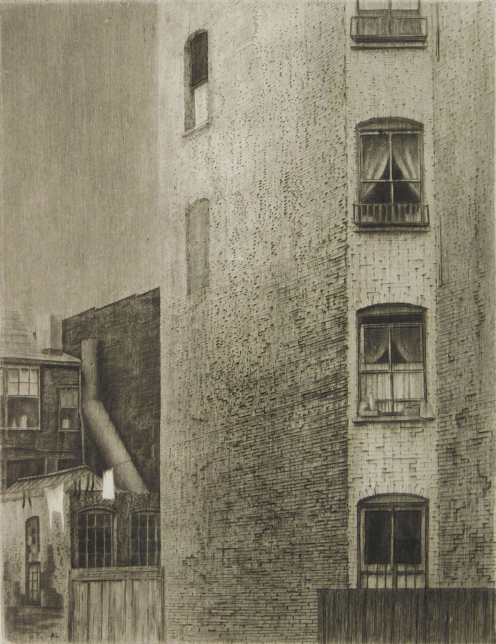 Armin Landeck (American 1905-1984) drypoint (1 of 6)