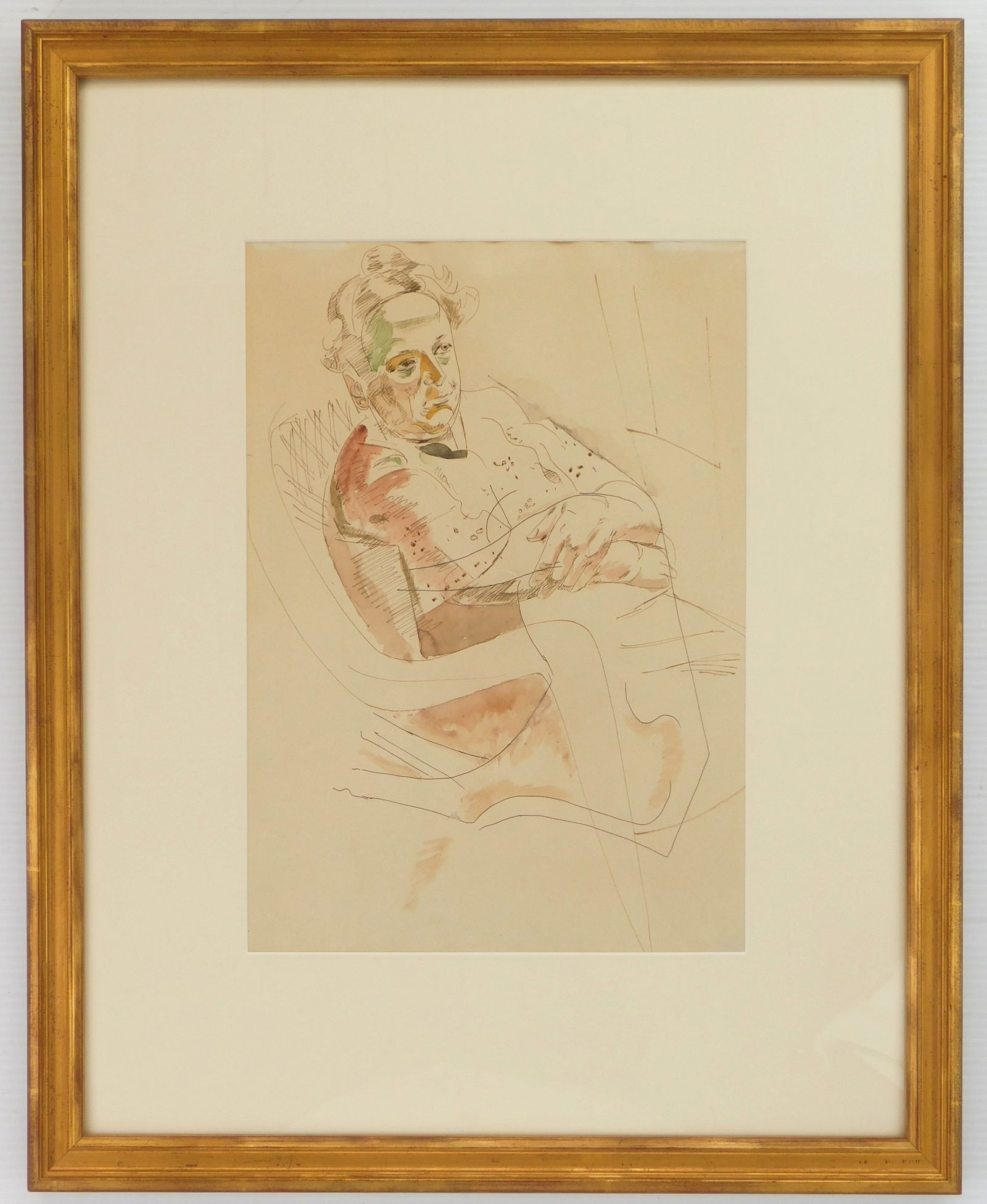 William Sommer (American, 1867-1949) watercolor (1 of 3)