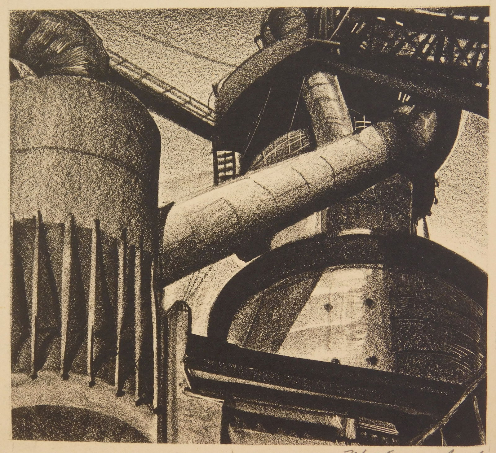William Gisch (American, 1906-1989) lithograph (1 of 4)