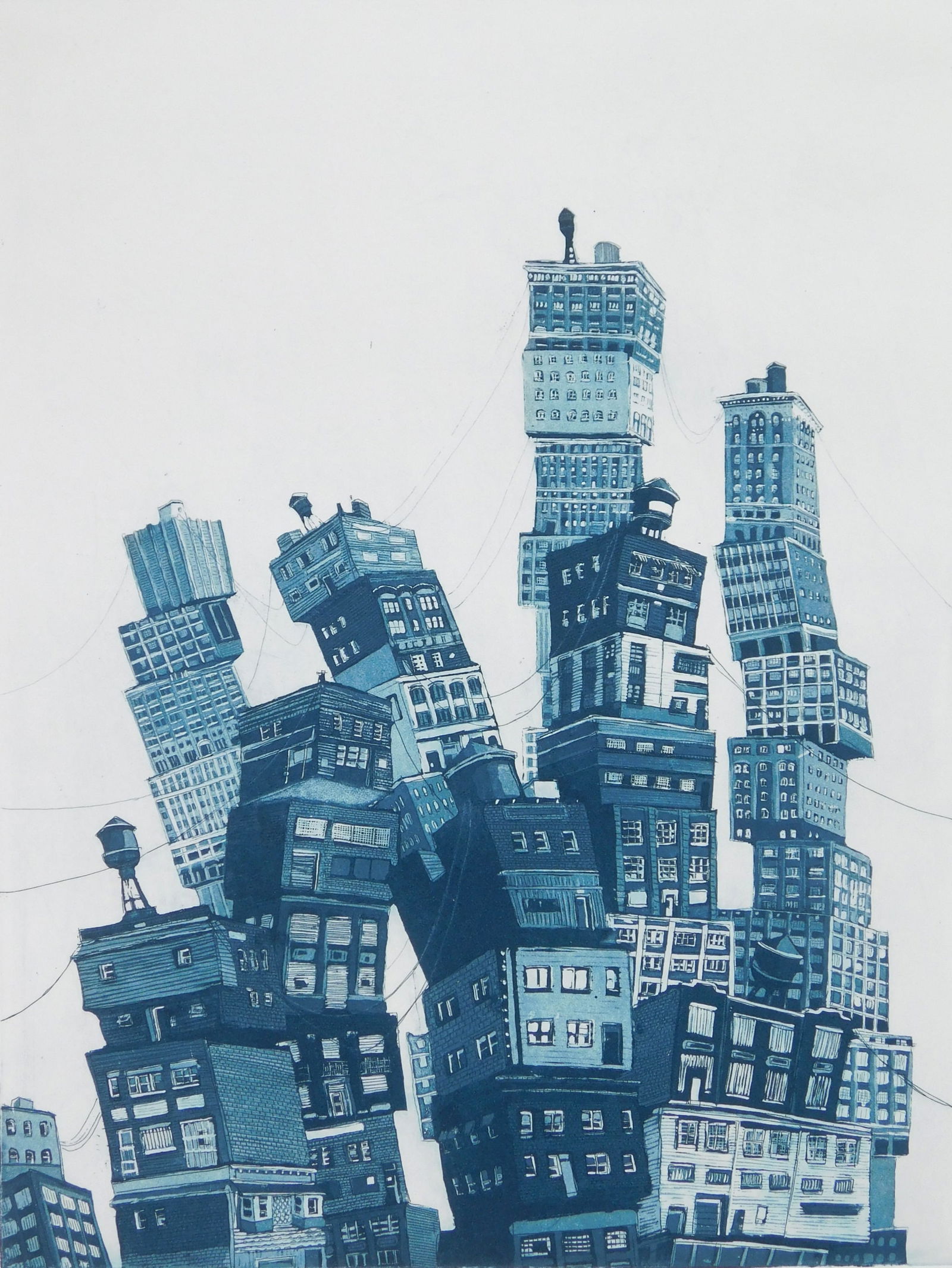 Amy E. Casey (American, 1976- ) etching (1 of 4)