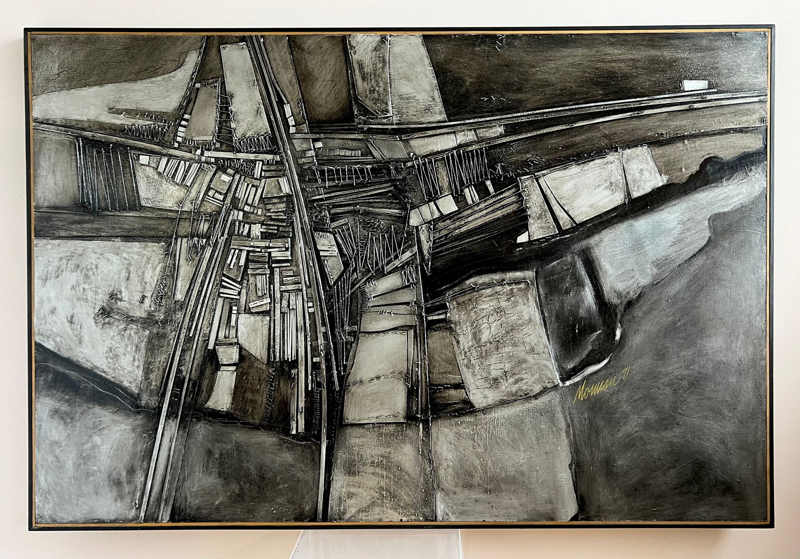 William Mormon (American, 20th/ 21st c.) mixed media on Masonite (1 of 7)