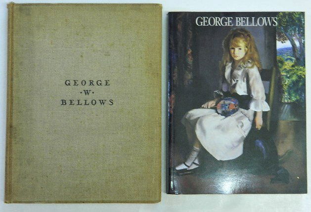 2 Books on George Bellows: 2 Books on George Bellows- 1.) ''George W. Bellows, His Lithographs'' Alfred A. Knopf Inc, 1927, corners bumped, some stains; 2.) Quick, Michael, Jane Myers, Marianne Doezema and Franklin Kelly- ''The