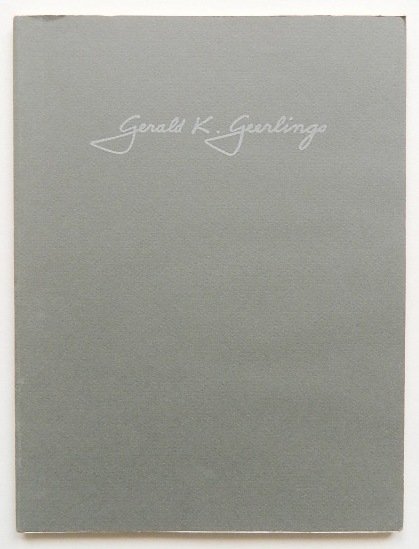 Czestochowski ''Gerald K. Geerlings'': Czestochowski, Joseph- ''Gerald K. Geerlings''- The Cedar Rapids Art Association, 1984, signed and dated, new condition, 79 pp, 9 x 11 7/8''