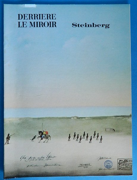 Derriere Le Mirroir - Saul Steinberg: Derriere Le Mirroir- ''Saul Steinberg''- issue no. 192, 1971, with 10 lithographs and reproduced color plates, few small tears on cover. 15 x 11''