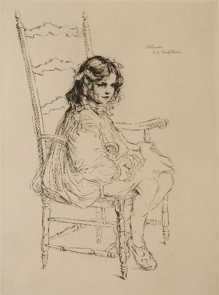 Arthur W. Heintzelman etching: Arthur W. Heintzelman- ''Rolande'' (Smith 80)- etching, 1922, signed in pencil, edition of 100. 11 3/4 x 8 1/2''