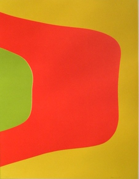 Arman lithograph and collage: Arman- Untitled- lithograph in colors and collage, 1965, signed, dated and numbered 79/225 in pencil. 22 x 17''