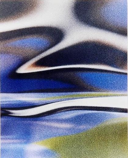 William Richards photograph: William Richards- Untitled- photograph in colors, 1975, signed and dated in pencil on the mount, very good condition. 9 3/4 x 7''