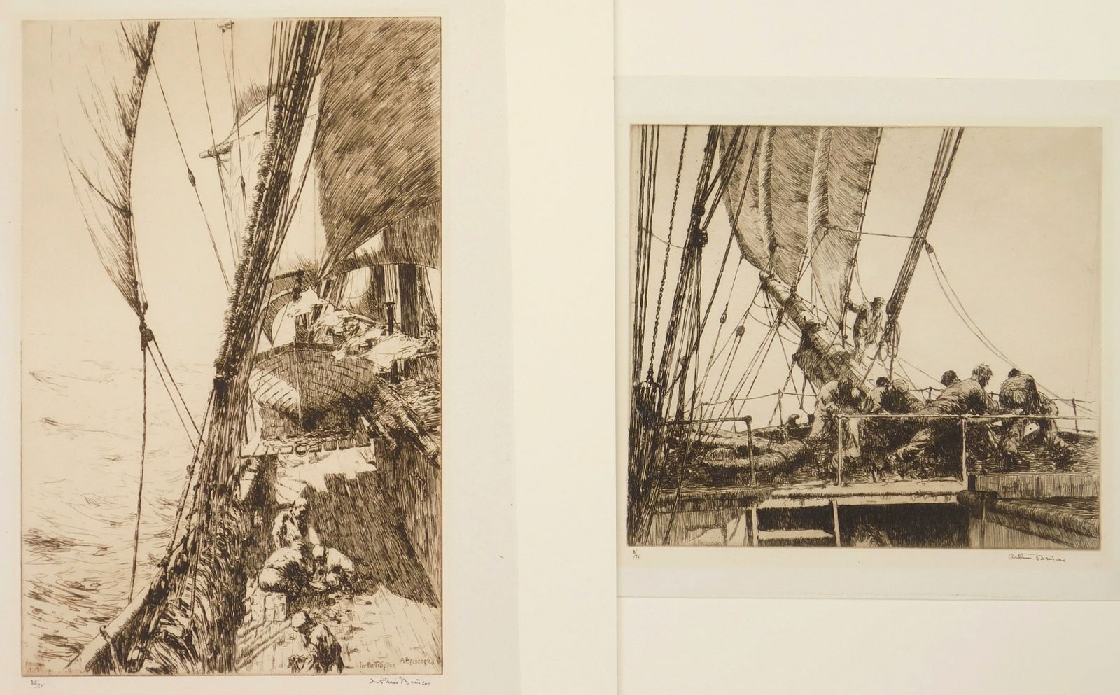 2 Arthur Briscoe (British, 1873-1943) etching (1 of 7)