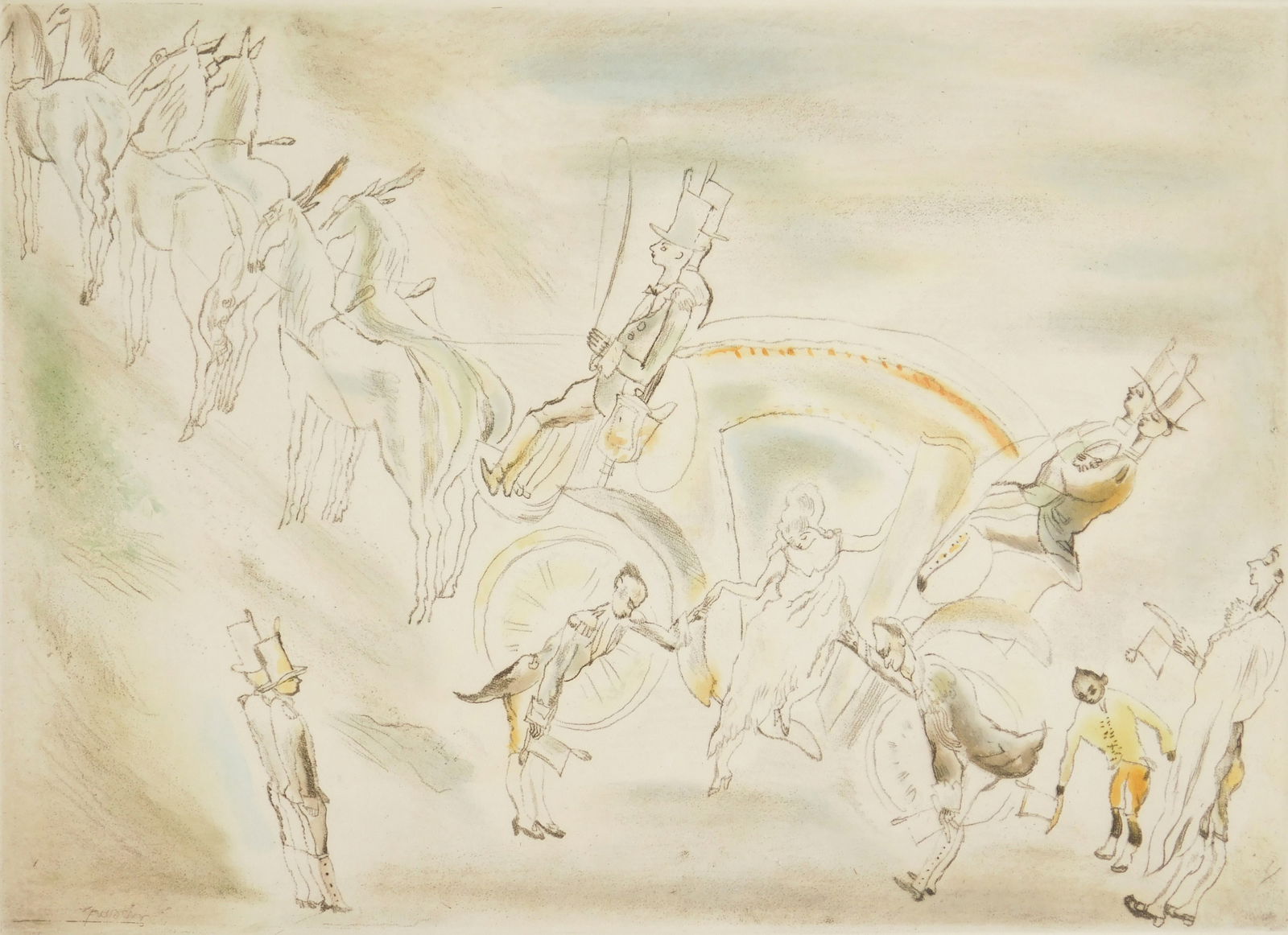 Jules Pascin (French 1885-1930) etching (1 of 4)