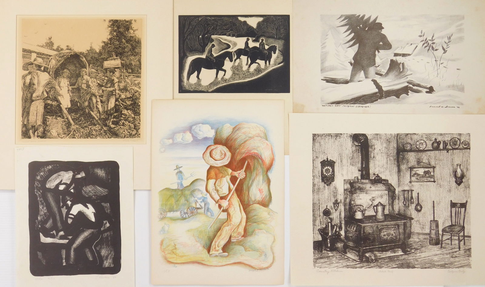 6 American prints (1 of 10)