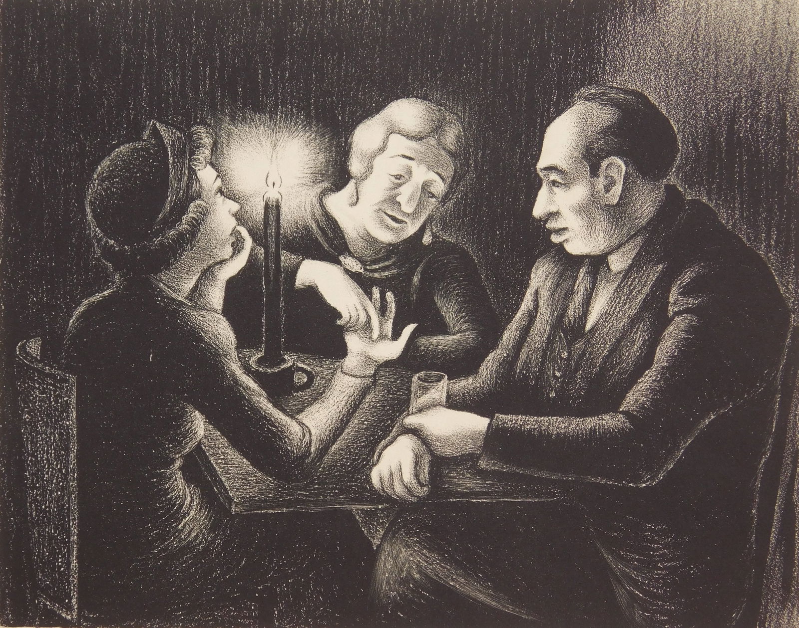 Harold Anchel (American, 1912-1980) lithograph (1 of 4)