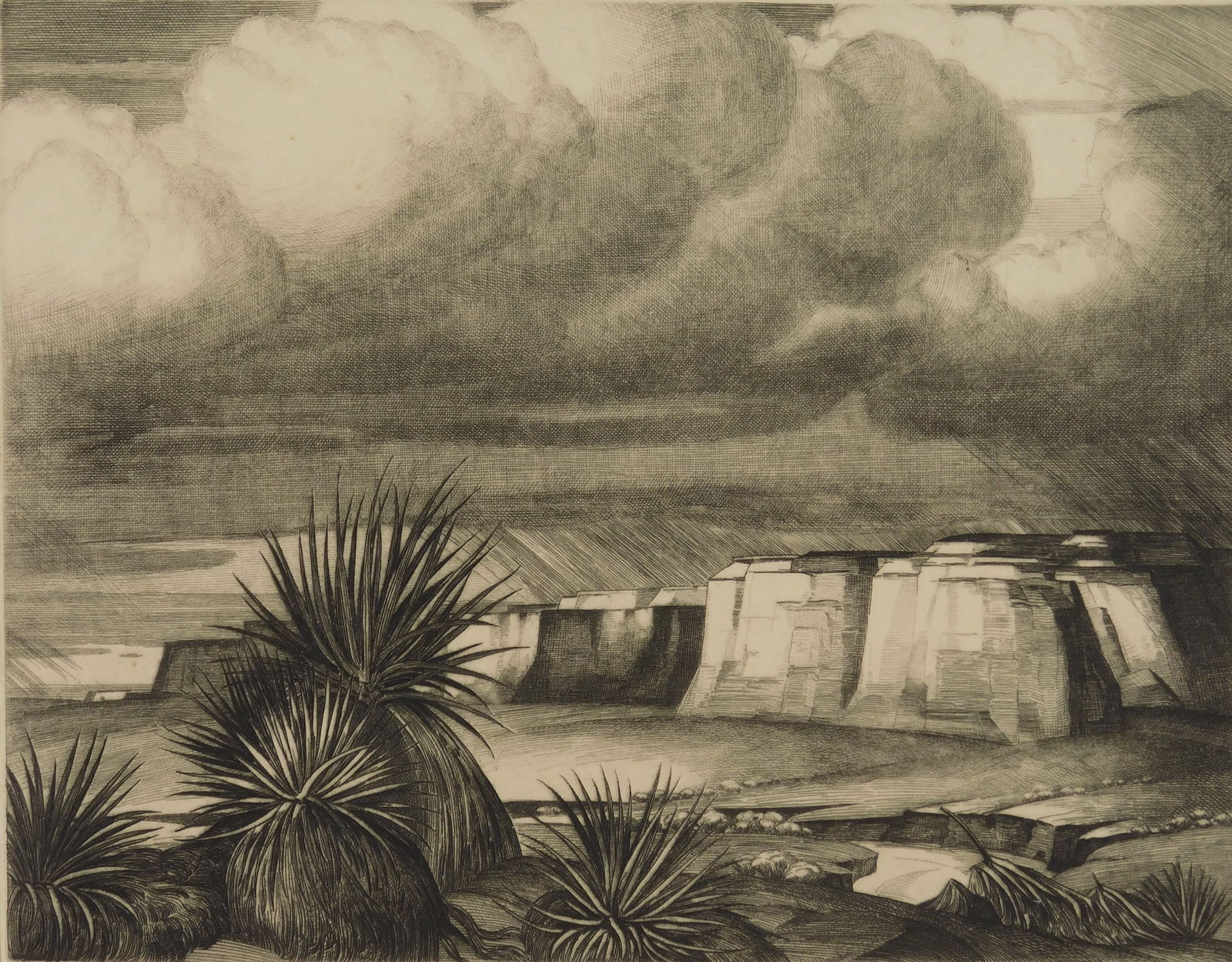 Cornelius Botke (American, 1887-1954) etching (1 of 4)