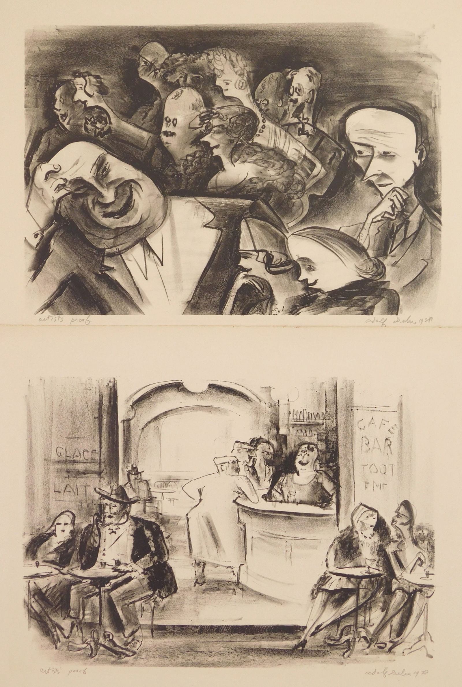 2 Adolf Dehn (American, 1895-1968) lithographs (1 of 7)