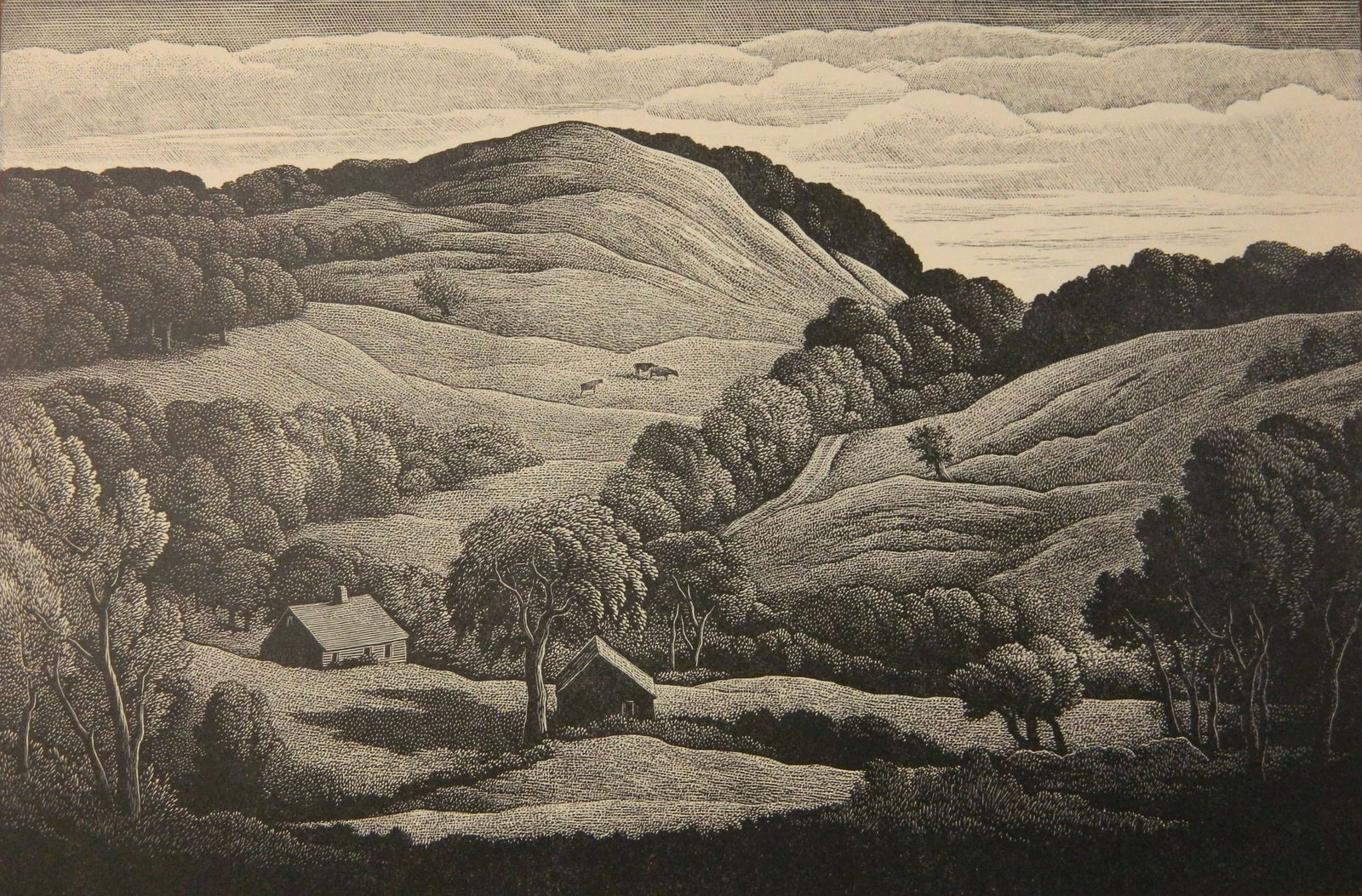 Thomas Nason (American 1889-1971) wood engraving (1 of 4)
