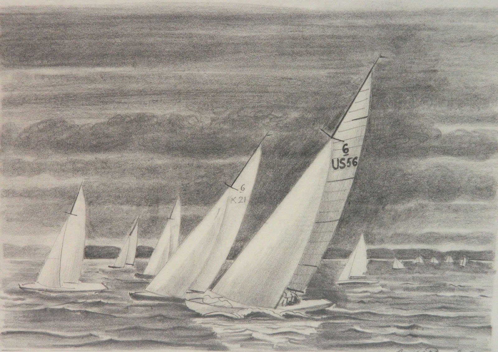 Arnold Ronnebeck (American 1885-1947) pencil drawing (1 of 4)