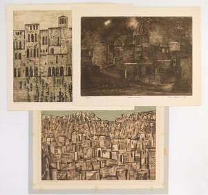 3 Contemporary etchings