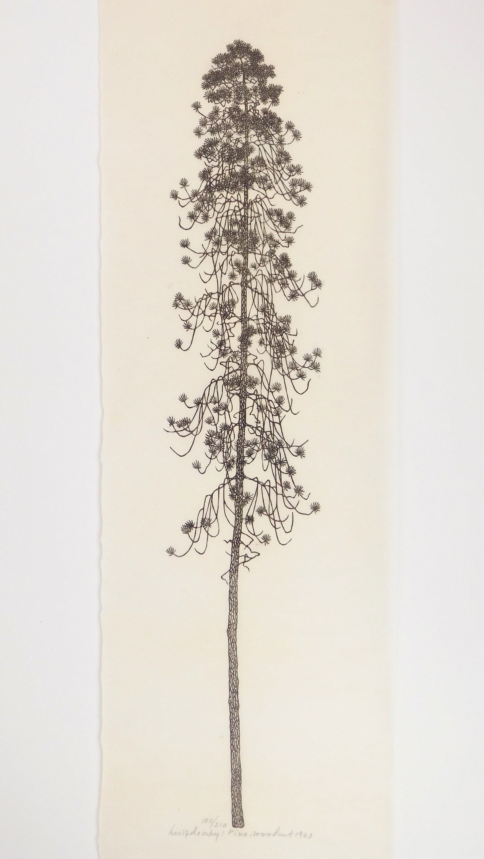 Jacques Hnizdovsky (American, 1915-1985) woodblock (1 of 5)